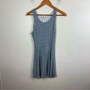 One Clothing Junior’s Kaleidoscope Colorful‎ Abstract Soft Skater Dress Large